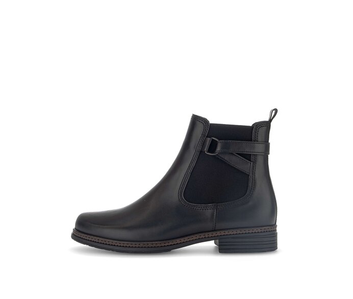 Gabor Chelsea Boot Schwarz - Glattleder