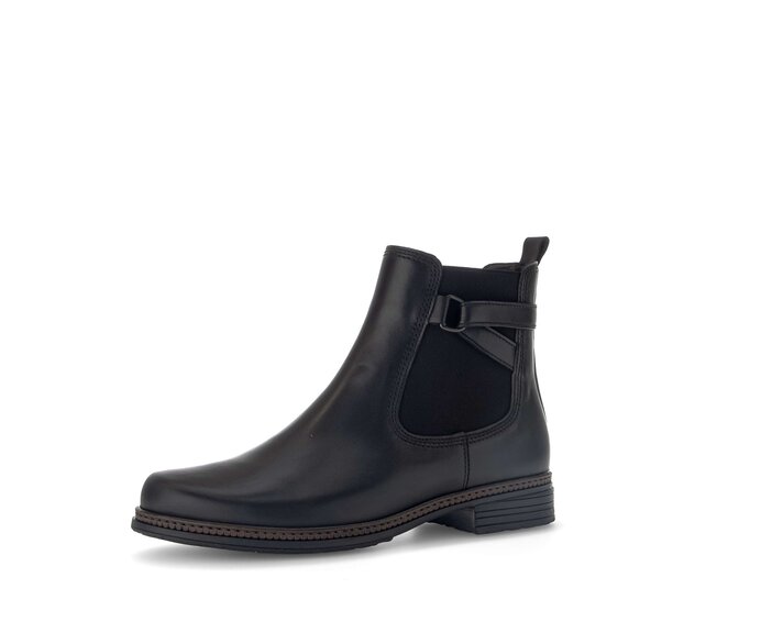 Gabor Chelsea Boot Schwarz - Glattleder
