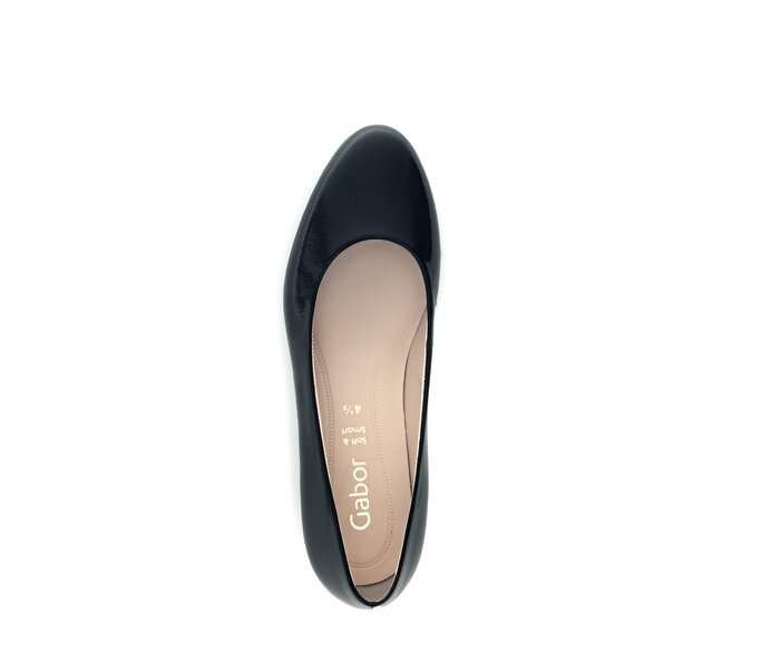 Gabor Eleganter Pumps Schwarz - Lackleder
