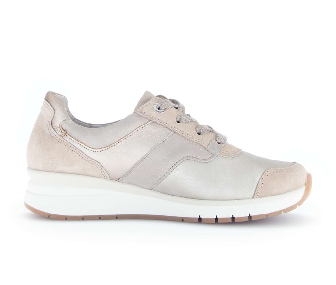 Gabor Sneaker Low Beige - Materialmix Leder/Lederimitat