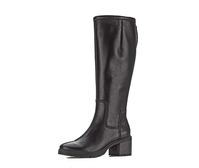 Gabor Sportlicher Stiefel Schwarz - Glattleder