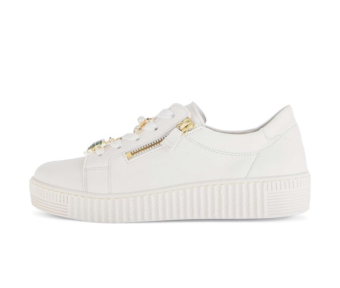 Gabor Sneaker Low Creme - Glattleder