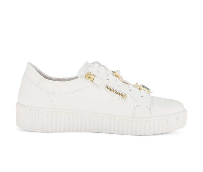 Gabor Sneaker Low Creme - Glattleder