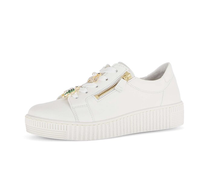 Gabor Sneaker Low Creme - Glattleder