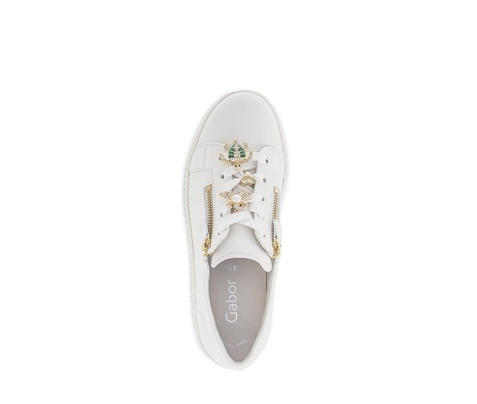 Gabor Sneaker Low Creme - Glattleder