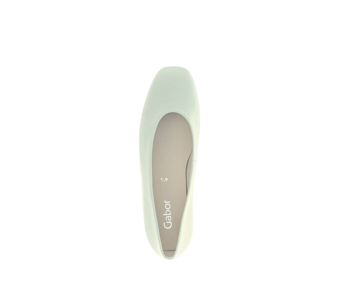 Gabor Eleganter Ballerina Grün - Glattleder