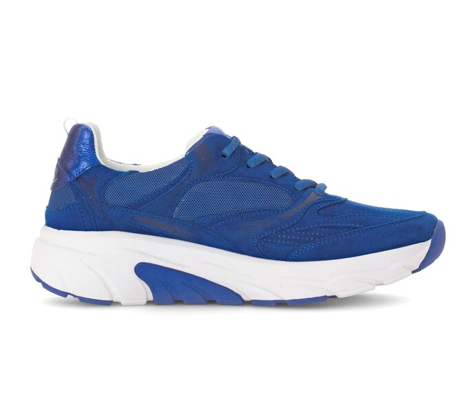 Gabor Sneaker Low Blau - Materialmix Leder/Lederimitat