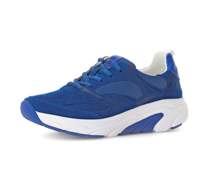 Gabor Sneaker Low Blau - Materialmix Leder/Lederimitat