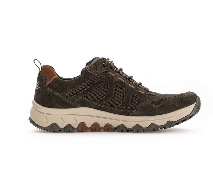 Gabor Rollingsoft Sneaker Low Braun - Materialmix Leder/Textil