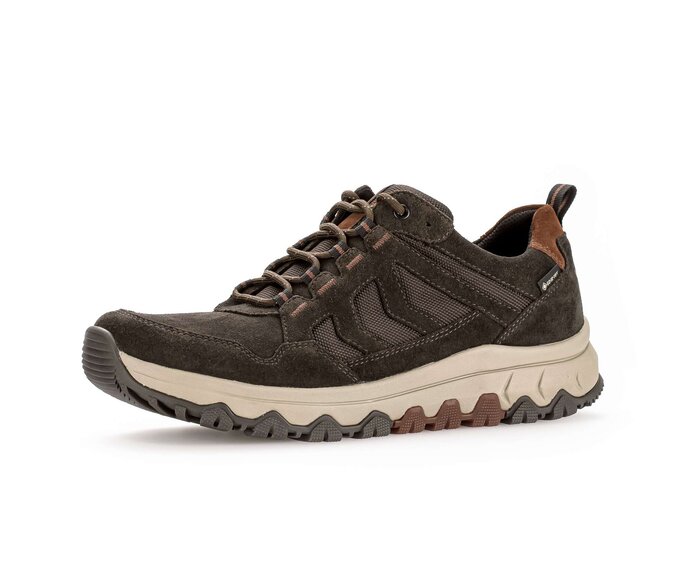 Gabor Rollingsoft Sneaker Low Braun - Materialmix Leder/Textil