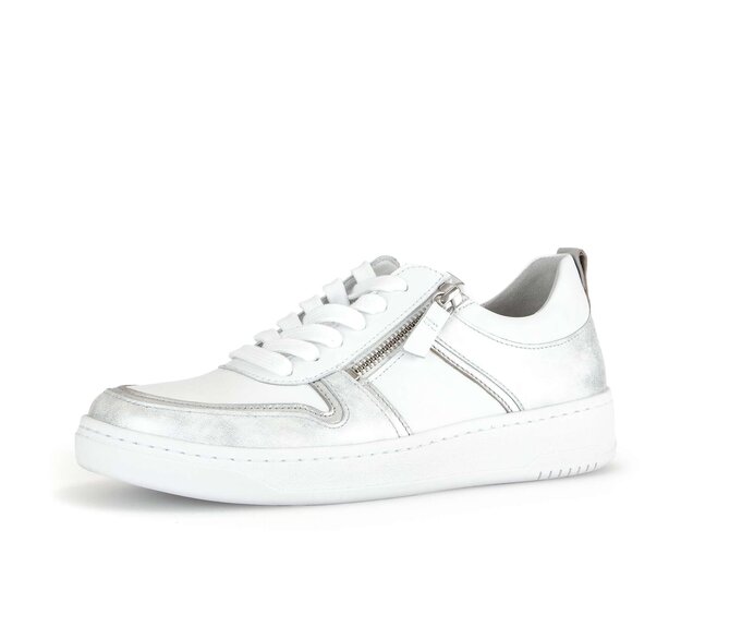 Gabor Sneaker Low Weiß - Materialmix Leder/Lederimitat