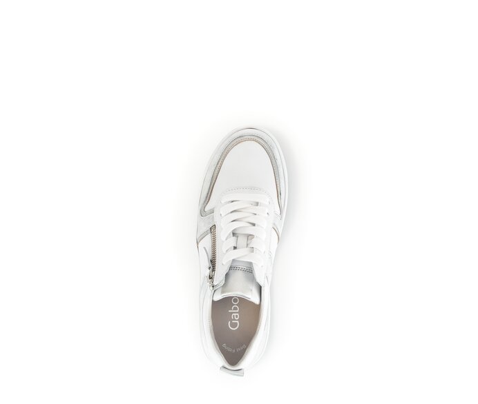 Gabor Sneaker Low Weiß - Materialmix Leder/Lederimitat