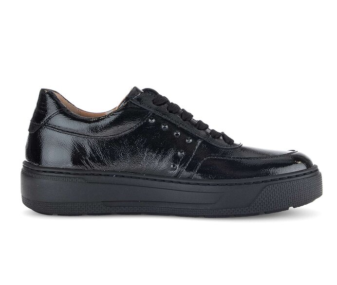 Gabor Sneaker Low Schwarz - Lackleder