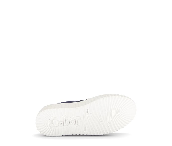 Gabor Sneaker Low Blau - Materialmix Leder