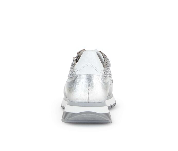 Gabor Sneaker Low Silber - Materialmix Leder/Lederimitat