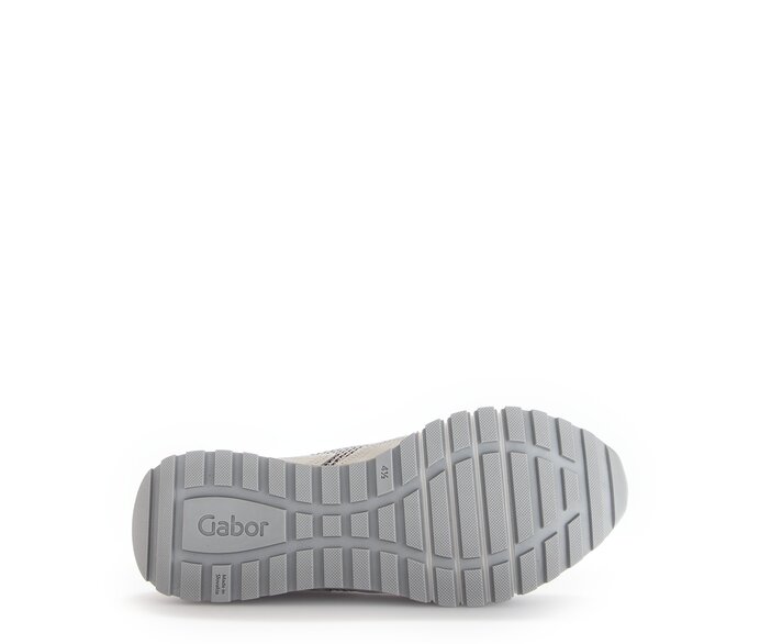 Gabor Sneaker Low Silber - Materialmix Leder/Lederimitat