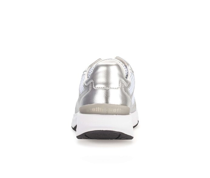 Gabor Sneaker Low Silber - Materialmix Leder/Lederimitat
