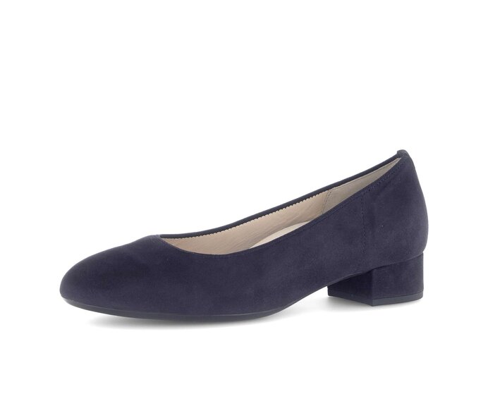 Gabor Eleganter Pumps Blau - Rauleder