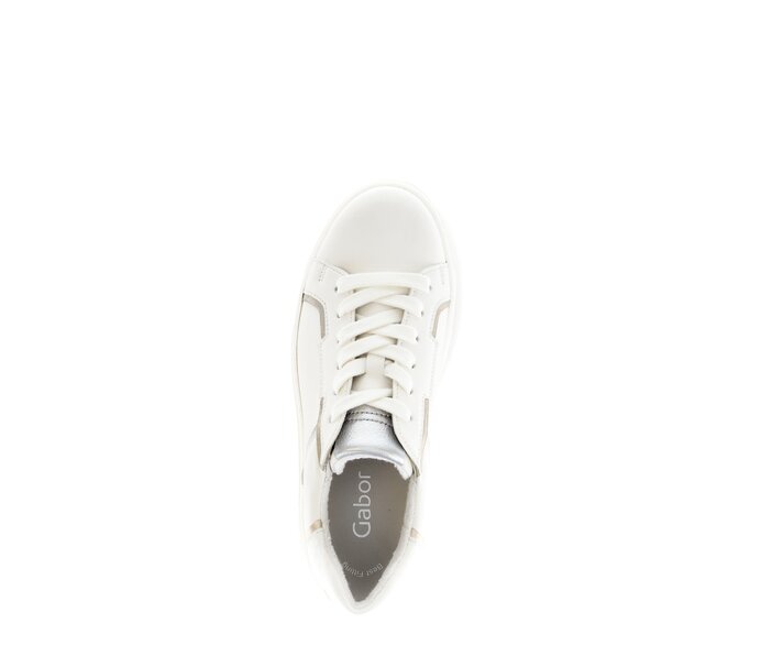 Gabor Sneaker Low Creme - Materialmix Leder