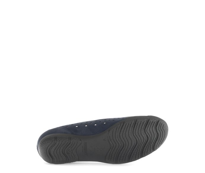 Gabor Sportliche Ballerina Blau - Rauleder