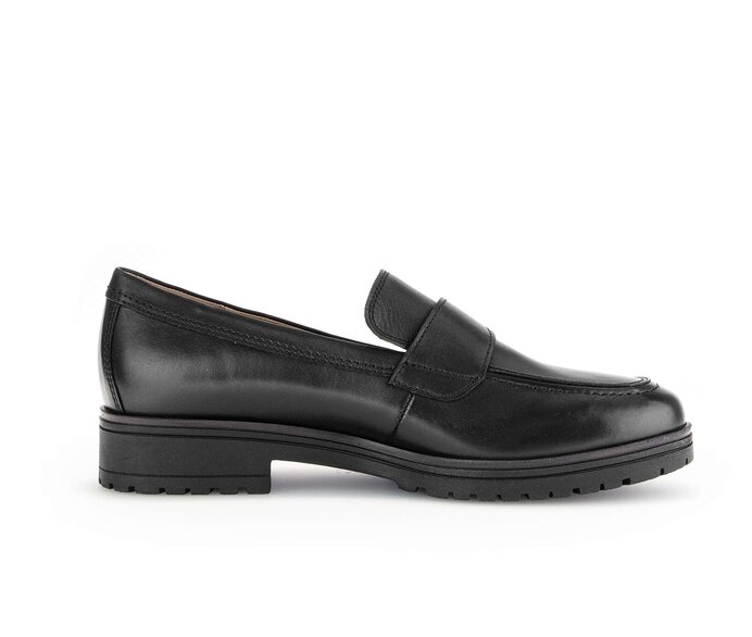 Gabor Slipper Schwarz - Glattleder