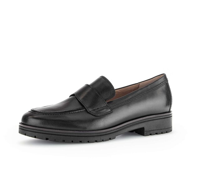 Gabor Slipper Schwarz - Glattleder