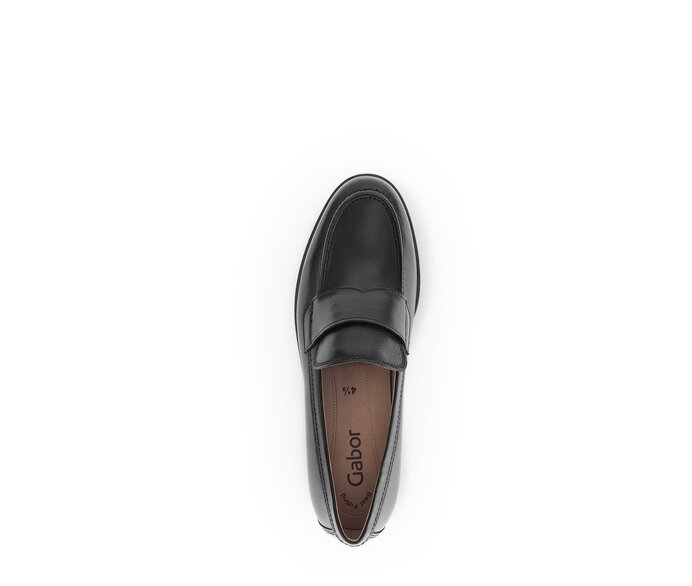 Gabor Slipper Schwarz - Glattleder