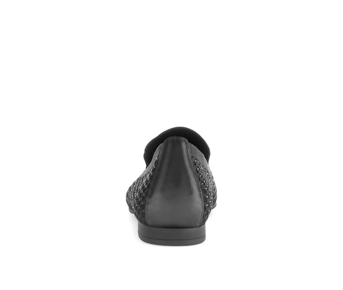 Gabor Slipper Schwarz - Materialmix Leder/Lederimitat