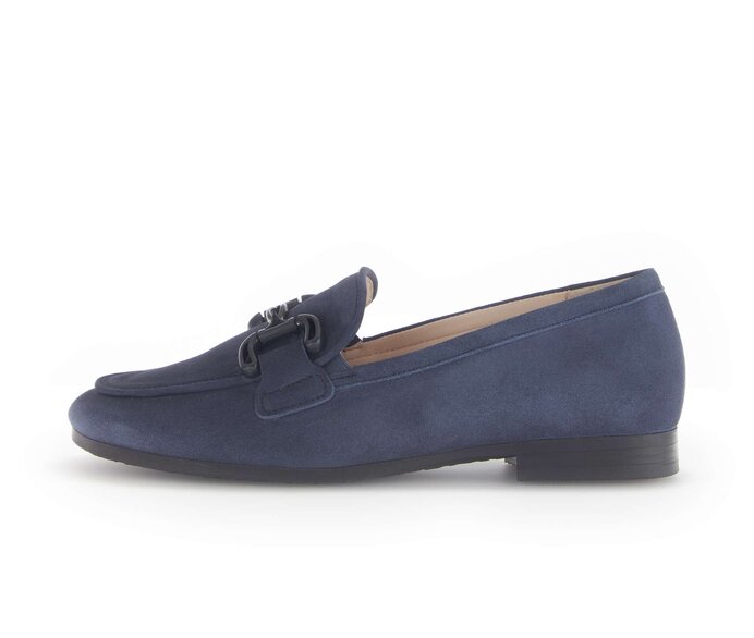 Gabor Slipper Blau - Rauleder