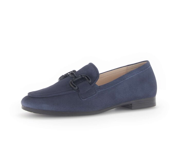 Gabor Slipper Blau - Rauleder