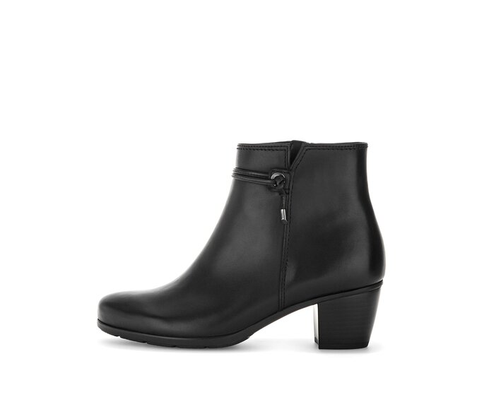 Gabor Elegante Stiefelette Schwarz - Glattleder