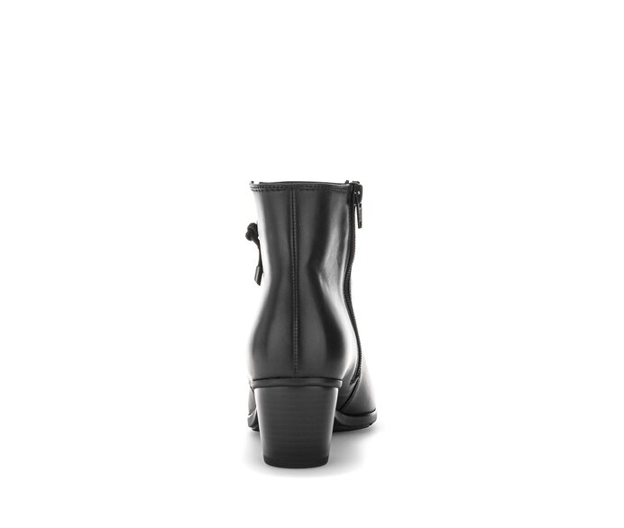 Gabor Elegante Stiefelette Schwarz - Glattleder