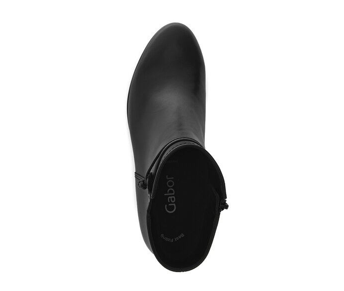 Gabor Elegante Stiefelette Schwarz - Glattleder