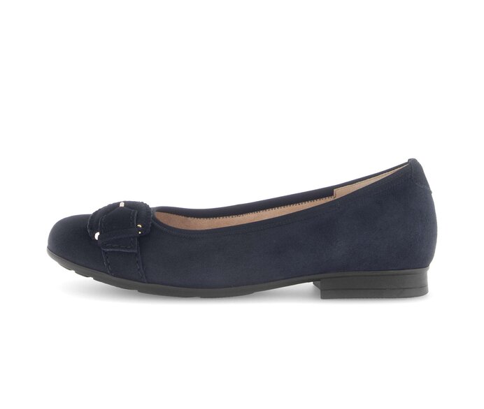 Gabor Eleganter Ballerina Blau - Rauleder