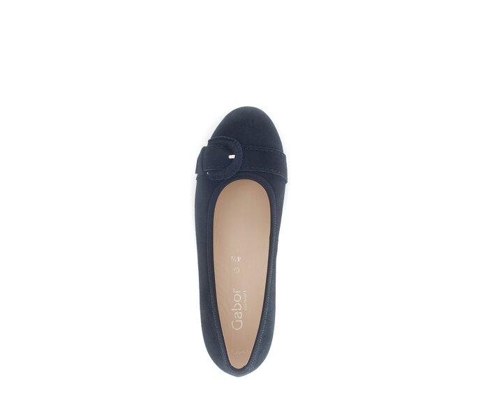 Gabor Eleganter Ballerina Blau - Rauleder
