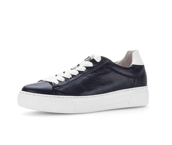 Gabor Sneaker Low Blau - Glattleder