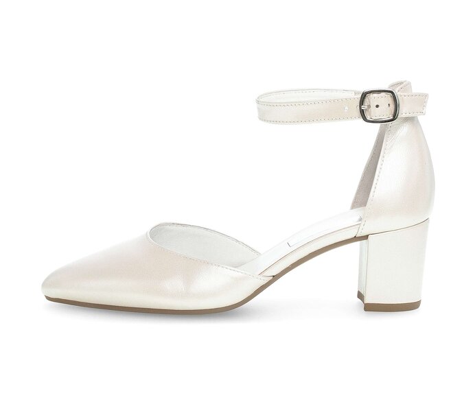 Gabor Spangenpumps Weiß - Glattleder