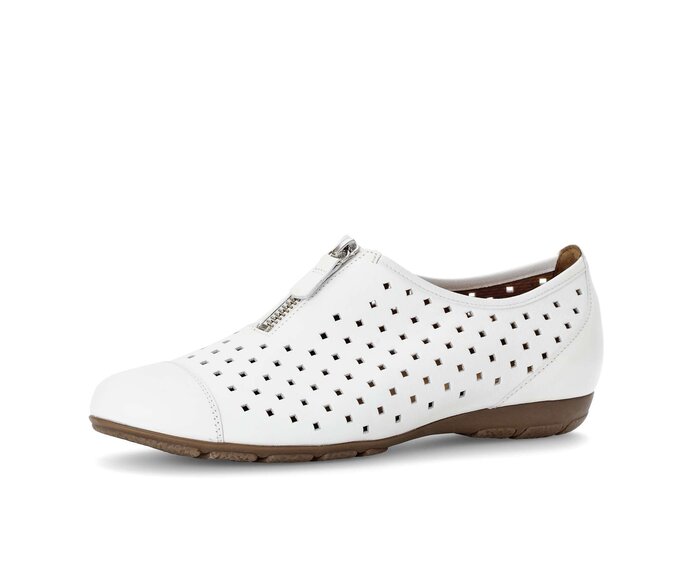 Gabor Sportliche Ballerina Weiß - Glattleder