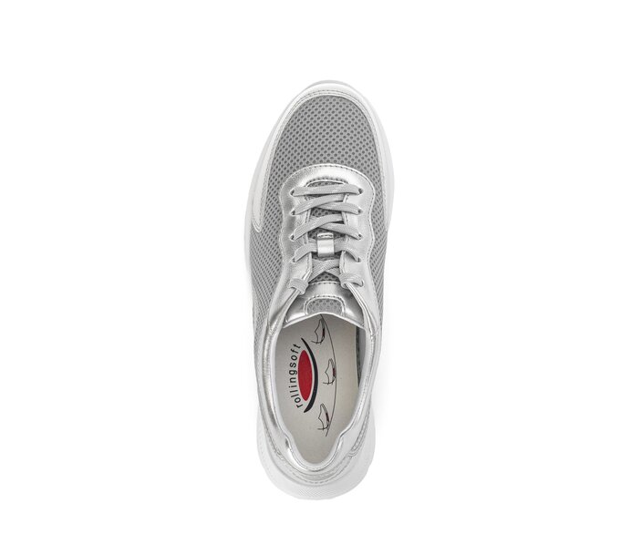 Gabor Sneaker Low Silber - Textil