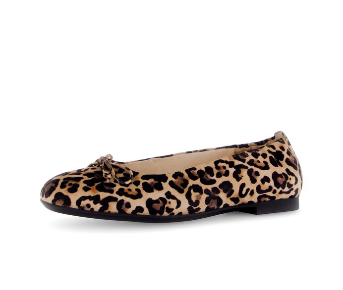 Gabor Eleganter Ballerina Beige - Rauleder