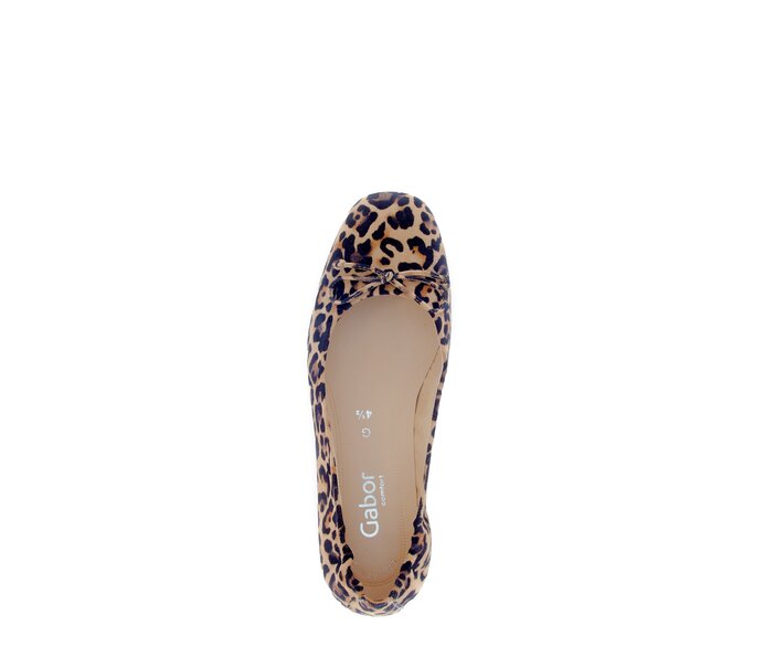 Gabor Eleganter Ballerina Beige - Rauleder