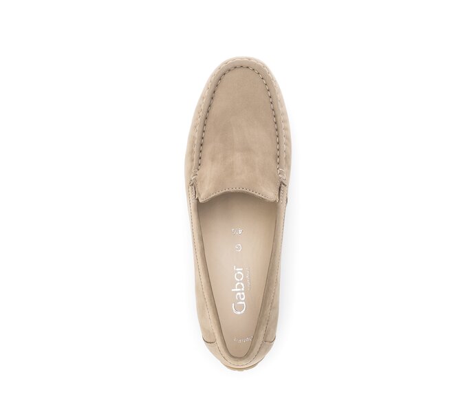 Gabor Mokassin Beige - Rauleder