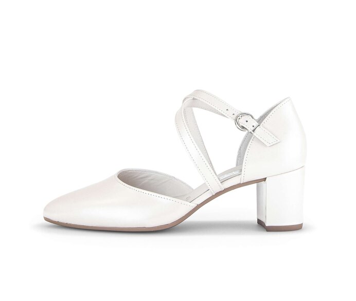 Gabor Spangenpumps Weiß - Glattleder