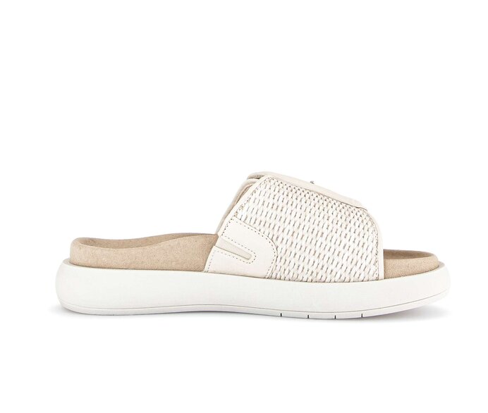 Gabor Pantolette Beige - Materialmix Leder/Lederimitat