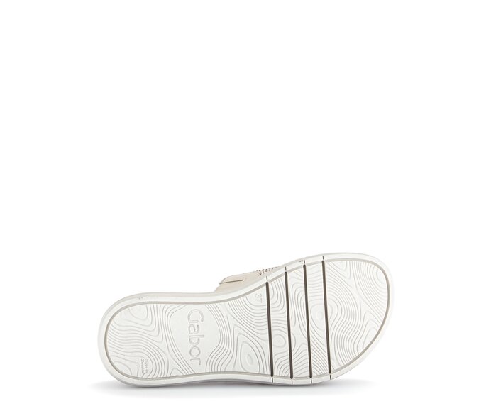 Gabor Pantolette Beige - Materialmix Leder/Lederimitat